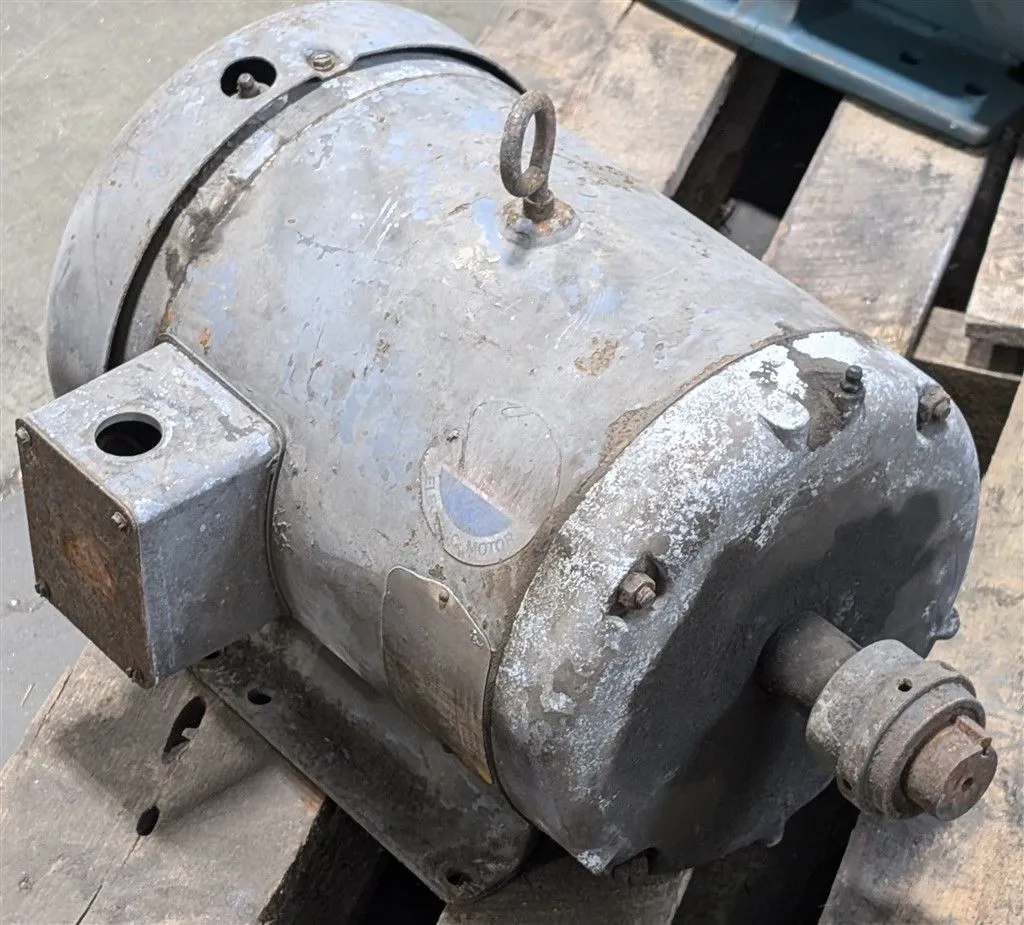 7-1/2 HP Baldor Industrial Motor M3710T 208-230/460V 1725 RPM Used