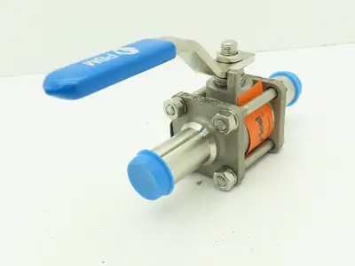 PBM SPH-C5B-A-A035 Stainless 316 Sanitary 3Pc Ball Valve 1/2" Butt Weld 900PSI
