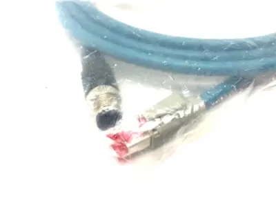 USED SMC SERIAL COMMUNICATION CABLE M12 4-PIN MALE TO RJ45 2M