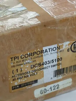 New | in-Stock TPI DCS403/5100 Disconnects Ohio US | Surplus Asset Holdings #1763206