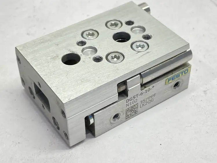 Used FESTO PNEUMATIC MINI SLIDE ACTUATOR 6MM BORE 10MM STROKE 8085105 Pneumatic Cylinders Michigan US | Maverick Industrial Sales #1090079