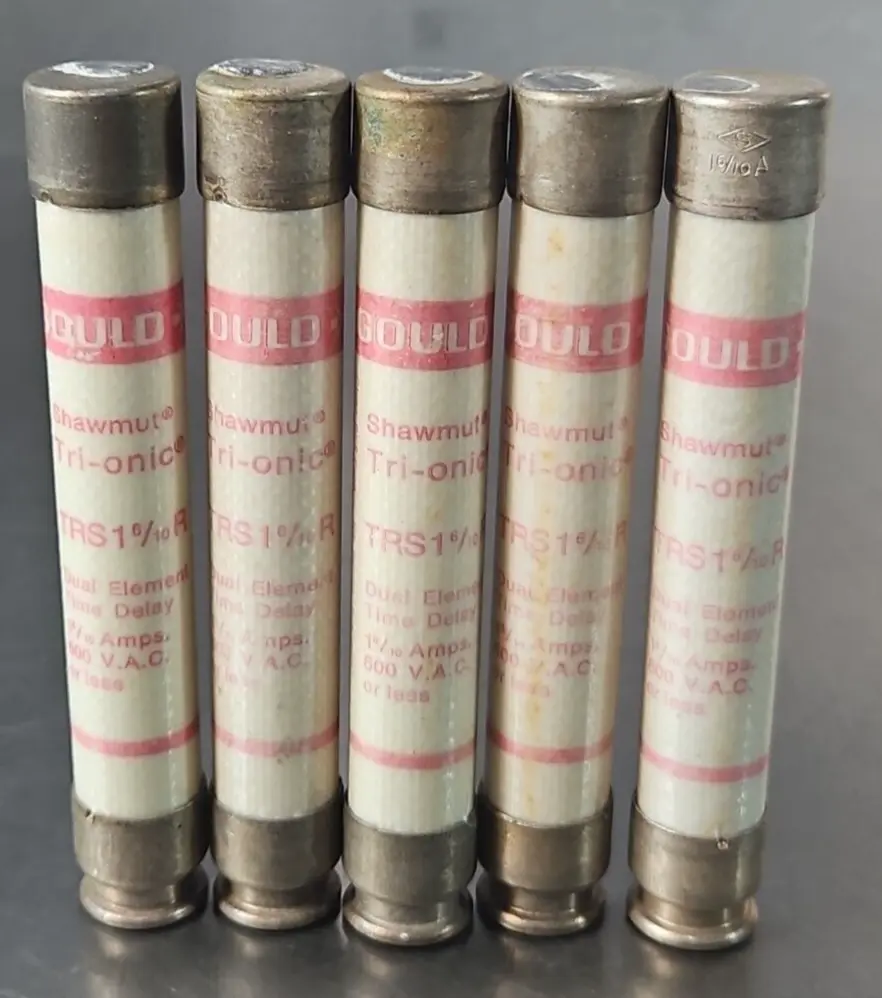 Gould Shawmut TRS1 6/10 R Time Delay fuse lot w/5 loc4D38