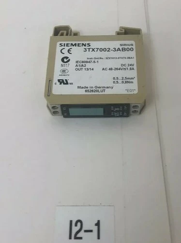 Used Siemens 3TX7002-3AB00 Sewing Equipment | J&J Industrial Supply #544342