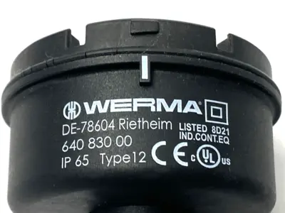 Used WERMA Terminal Element Tube Mount 70mm Diameter 12-230V Misc Electrical & Power Parts Michigan US | Maverick Industrial Sales #1401943
