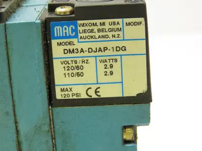 MAC 92B-BAB-CJA-DM-DJAP-1DG  2-Station Solenoid Valve Manifold 120V 92 Series