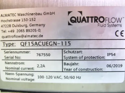 USED Quattroflow QF15ACUEGN-115