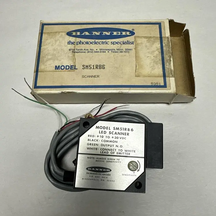 New | in-Stock BANNER SM51RB6 Misc Electrical & Power Parts Ohio US | Surplus Asset Holdings #1262537