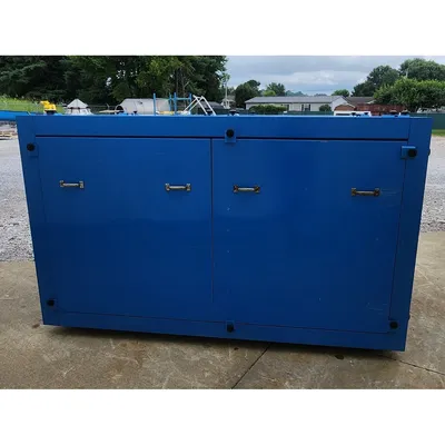 Used 75HP Alusuisse Alesa Pressure Blower w/ Inlet Filter and Acoustic Enclosure