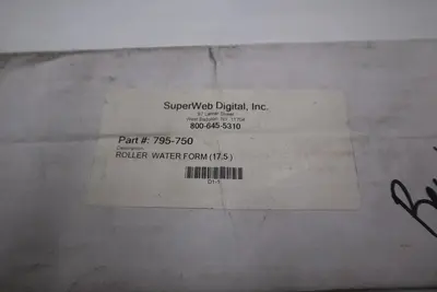 NEW SUPERWEB INK ROLLER WATER FORM 17.5 IN 795-751 STOCK W-40