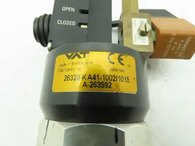 VAT 26328-KA41-1002/1015 Pneumatic Stainless Right Angle Solenoid Valve 1" ID