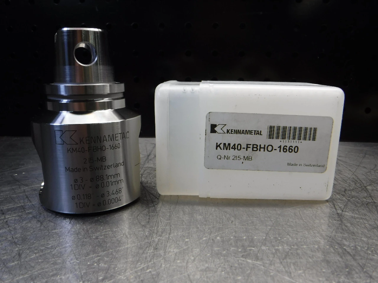 Kennametal KM40 .188-3.468" Boring Bar Head KM40-FBHO-1660 (LOC2150A)