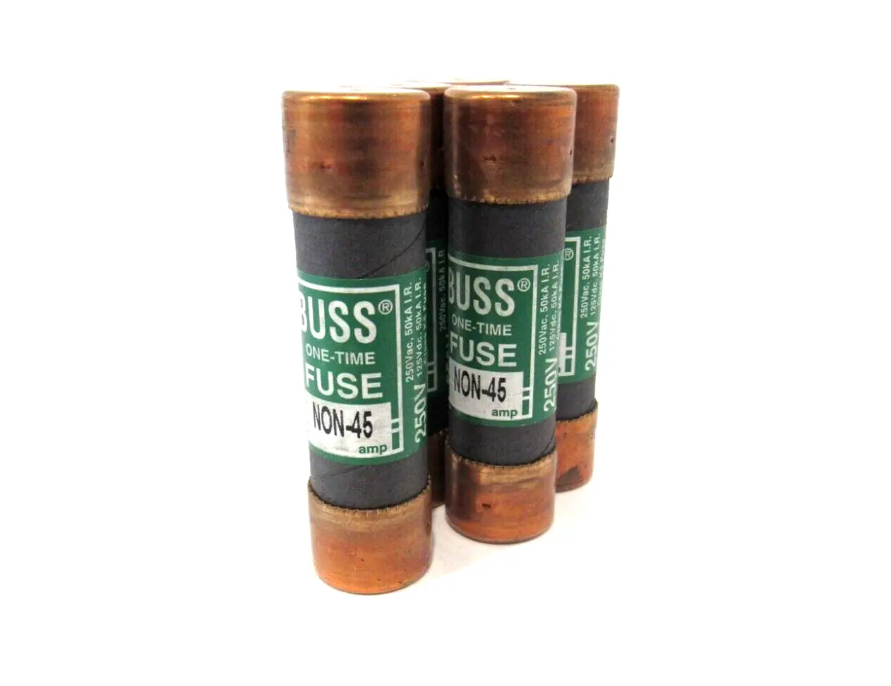 LOT OF 5 NEW BUSSMANN NON-45 FUSES NON45