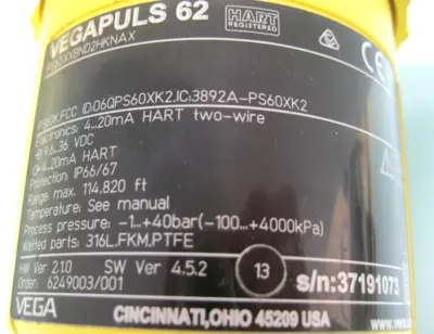 USED VegaPuls PS62.XXBND2HKNAX
