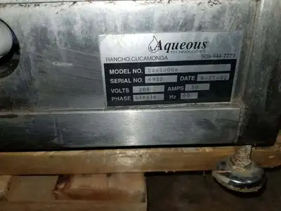 USED 2002 AQUEOUS TECHNOLOGIES SONICONE