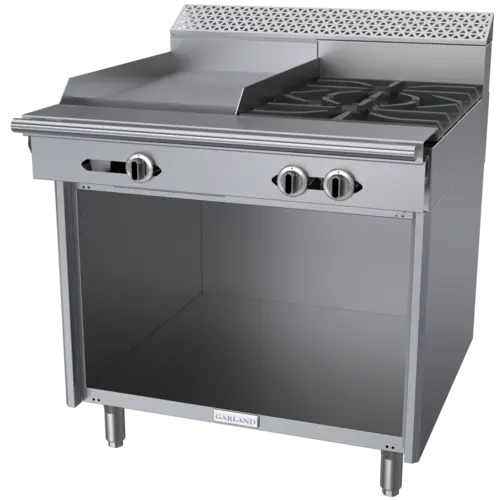 Garland C36-4-1S 36" 2 Burner Gas Range w/ Griddle & Storage Base, Natural Gas