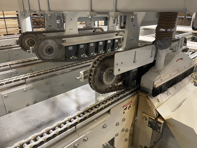 Weinig Optisaw System with Luxscan Combiscan and 3 Opticut 450 Quantum