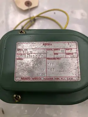 ASCO Red-Hat WPHT8262D22 1/4″ Brass 2-Way NC Solenoid Valve 120V 1/8″Orf.