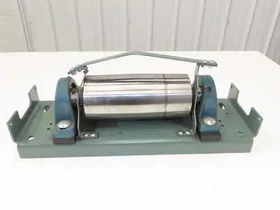 Hytrol 4"x 9" Crowned Tail Pulley for 24" Conveyor 21"BF 8" Belt Under Roller