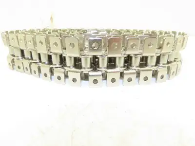 Tsubaki RS40 Chain Lambda Stainless Attachment 92" Long 1/2" Pitch 40 Size