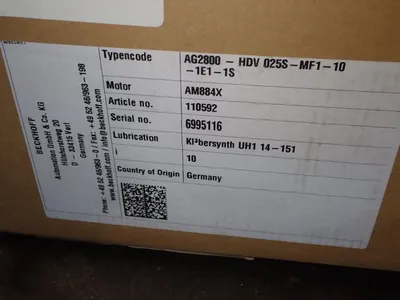 NEW WITTENSTEIN AG2800HDV025SMF1101E11S