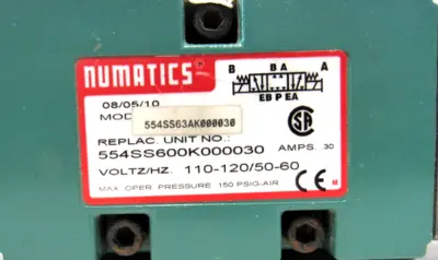 NEW NUMATICS 554SS63AK000030 SOLENOID VALVE