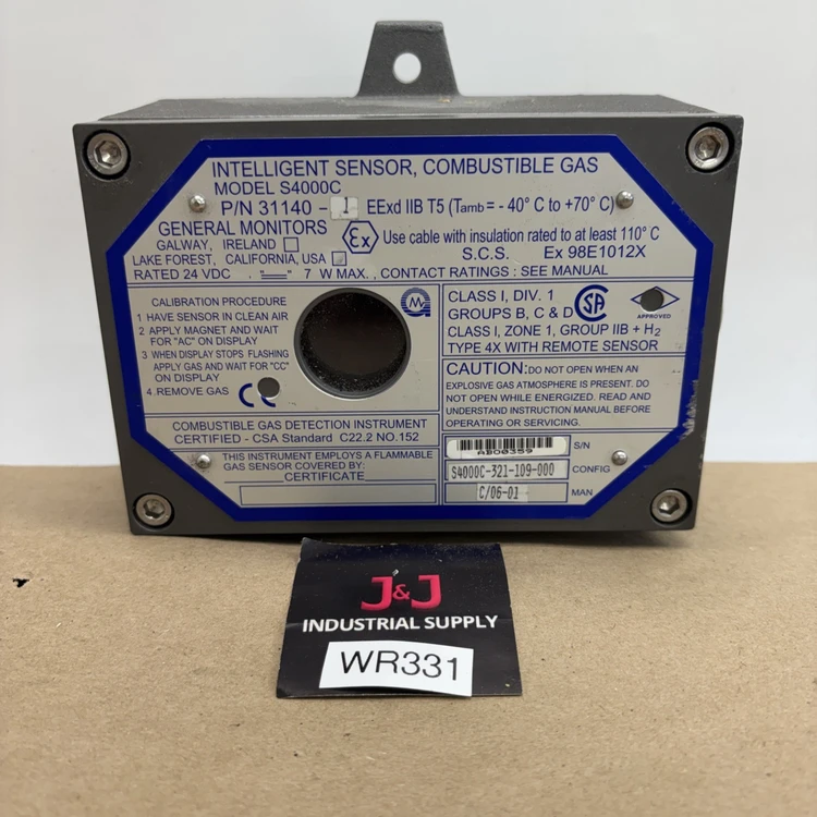 Used GENERAL MONITORS 31140-1 Gas Analyzers / Detectors Indiana US | J&J Industrial Supply #495797