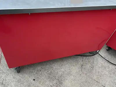 Used ColorPoint Used 40"x30" ColorPoint Stainless Steel Work Station with outlets 120V - SS38 Food Prep Tables Illinois US | Falcon Restaurant Supply #1376434