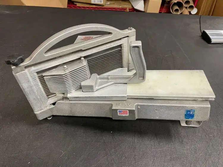 Used Nemco Used Nemco 56600-1 Commercial Kitchen Restaurant Easy Tomato Slicer II Slicers / Dicers / Cutters Illinois US | Falcon Restaurant Supply #1376474