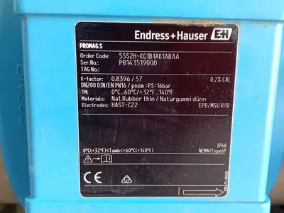 Used ENDRESS+HAUSER 55S2H-KC1B1AK1ABAA Parts (Hydraulics and Pneumatics) British Columbia CA | Lenmark #1440525