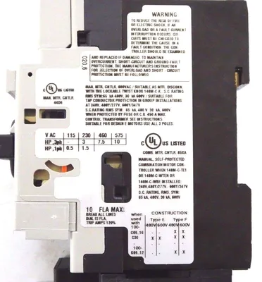 NEW ALLEN BRADLEY 190E-CNEJ2-DC10C-TE ECO STARTER