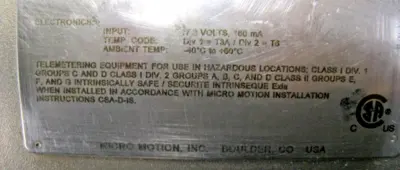 USED Micro Motion CMF350 M436N2BAE3ZZ