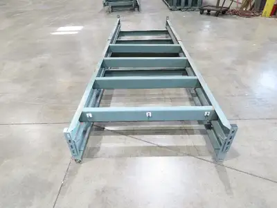 Hytrol 36"W Conveyor Leg Floor Support Heavy Duty 100-5/8" to 112-5/8"H Lot of 2
