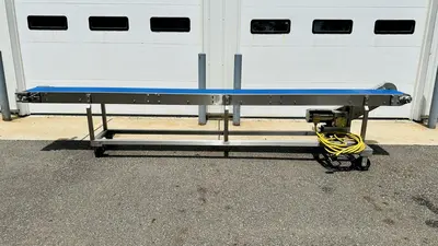 Stainless Steel  |  13Ft. Food Grade Flattop Conveyor