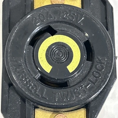 (15) HUBBELL Twist-Lock Receptacle 20A 125VAC 2 Pole 3 Wire Grounding P/N?? NNB