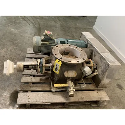 Used 10" Stainless Steel Flo-Tronics Rotary Airlock Feeder Valve