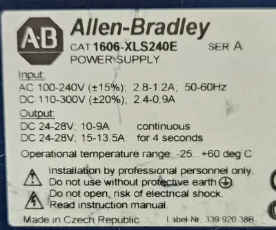 Allen-Bradley 1606XLS240E Ser A. Power Supply. 4E-17