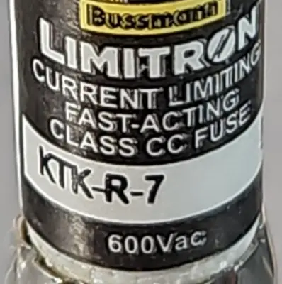 Bussmann KTK-R-7 600Vac Fast-Acting Fuse Loc4B27
