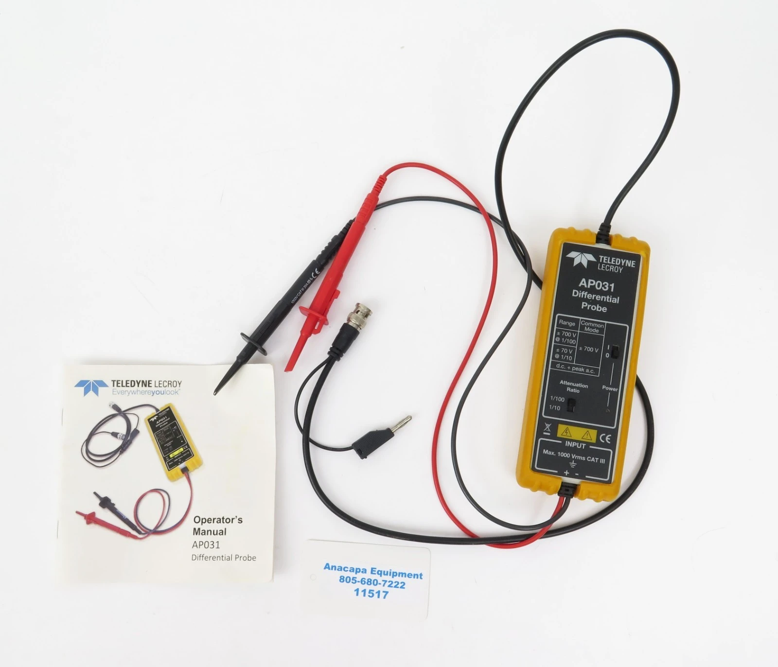 Used Teledyne AP031 Probes California US | ANACAPA EQUIPMENT BROKERS, INC #1299975