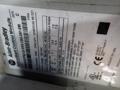 Used ALLENBRADLEY 284GFVD7P6DRRGCBGDBIEMI AC Drive Control Module Ohio US | HGR 24 #883901