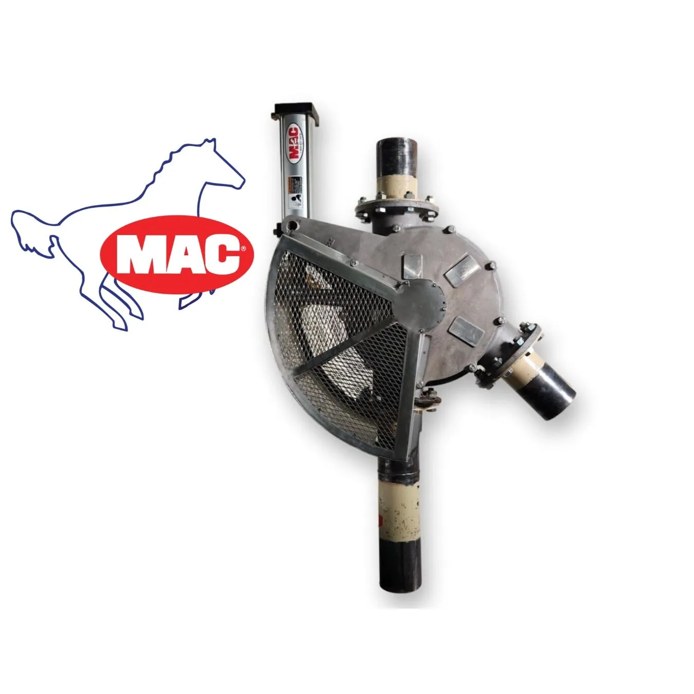 Used 5" MAC Parallel Tunnel Diverter Valve Model 50PT45 Aluminum
