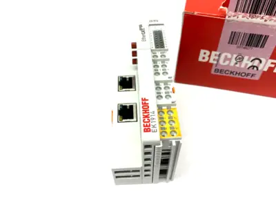 USED BECKHOFF ETHERCAT COUPLER W/ INTEGRATED DIGITAL STANDARD & SAFETY I/OS