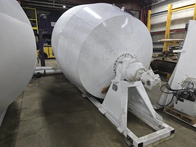 10 Cu. Yd (270 Cu.Ft) Skid Mounted Con-Tech Rotary Blender, 50 HP