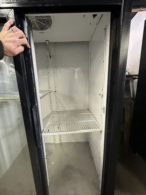 174-0216 True GDM-37 Double Sliding Glass Door Self Contained Cooler