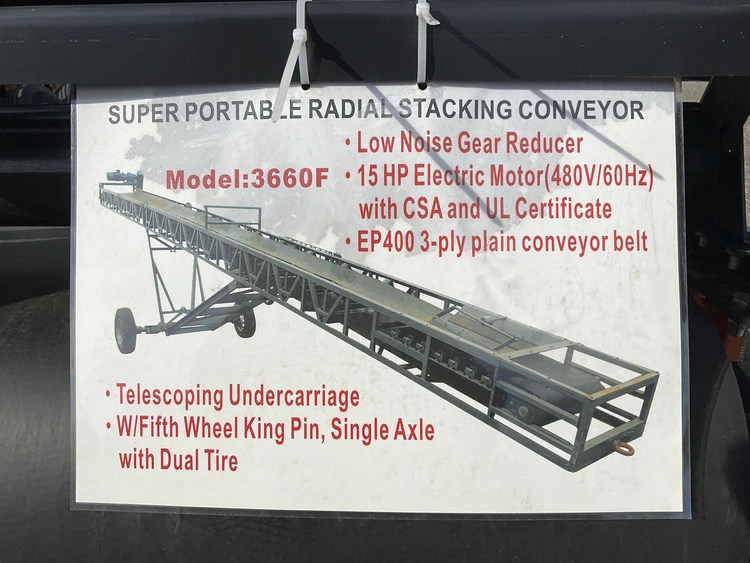 Used JCT MODEL 3660F Portable Conveyors Michigan US | Miedema Asset Management Group #1296329
