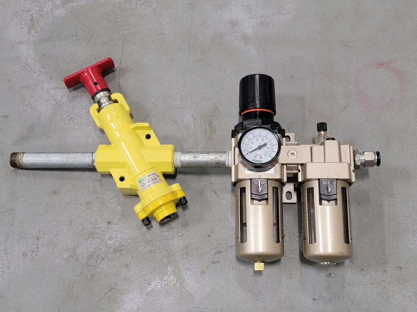 Pneumatic Filter w/ Valve 4ZL04 & Pressure Regulator