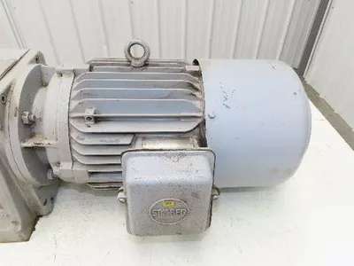 Stober C402N Inline Gear Motor 15.7 Reducer 91 RPM 4Kw 230/400V 3PH 112M w/Brake