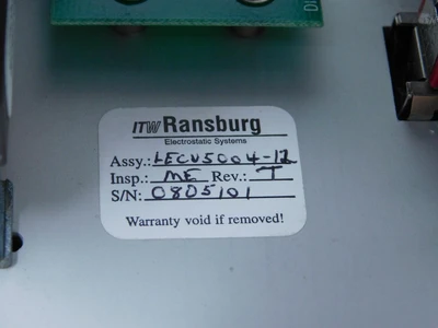 Used ITW RANSBURG _UNKNOWN_ Programmable Logic Controllers | OCO Industrial #1656282
