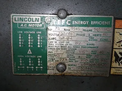 75 Hp Hydraulic Unit