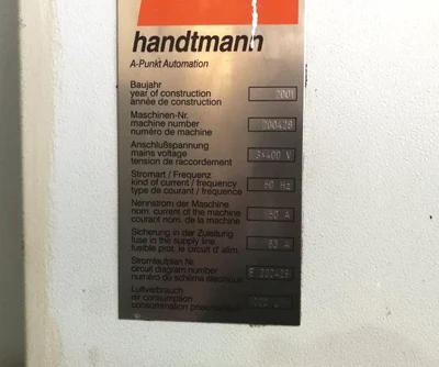 USED 2001 HANDTMANN PBZ DL 5