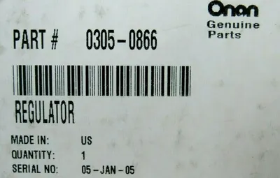 NEW ONAN 0305-0866 VOLTAGE REGULATOR 03050866 0338-2744 REV E 1708195-1 4604